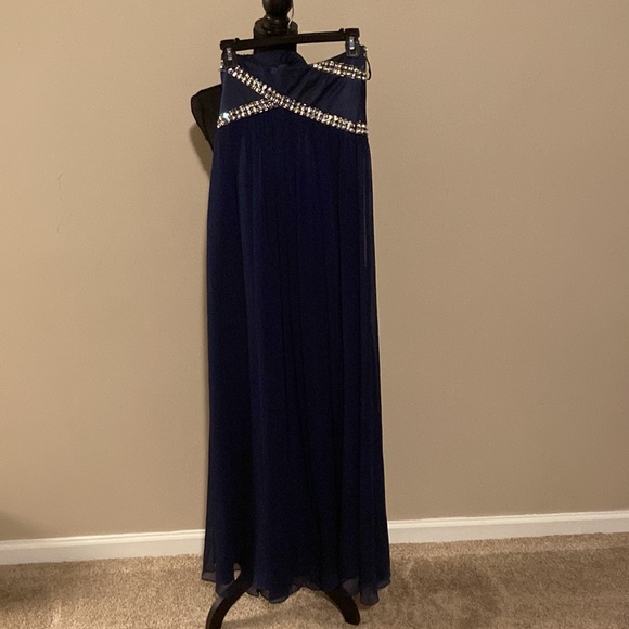 Coast Dark Blue Evening/Prom Dress, size: Uk :8 US:4 - Picture 6 of 11